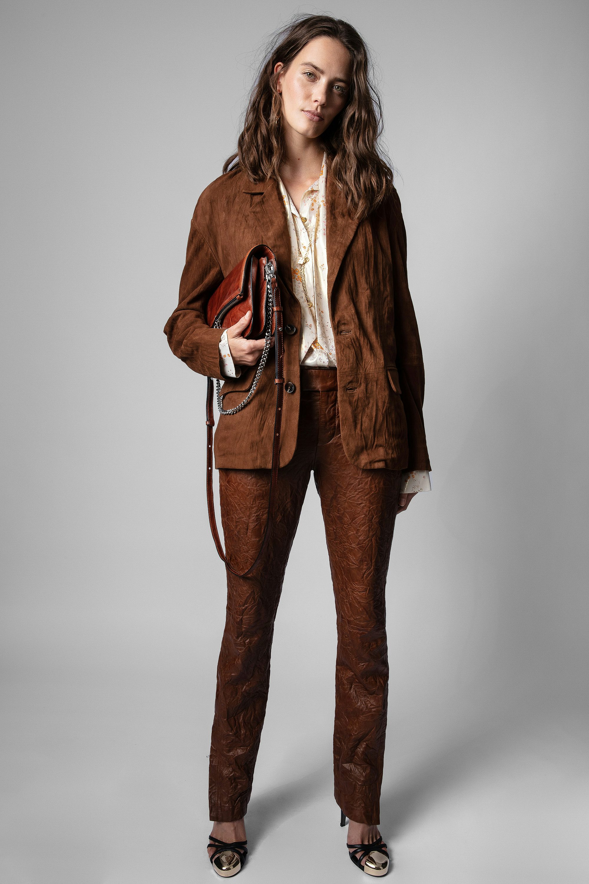 Camicia Tioly - Camicetta con colletto alla lavallière beige cangiante donna